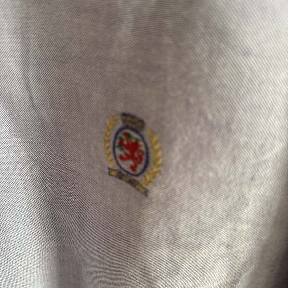 Tommy Hilfiger Men's Blue Button-Down Long Sleeve Shirt - Picture 3 of 4